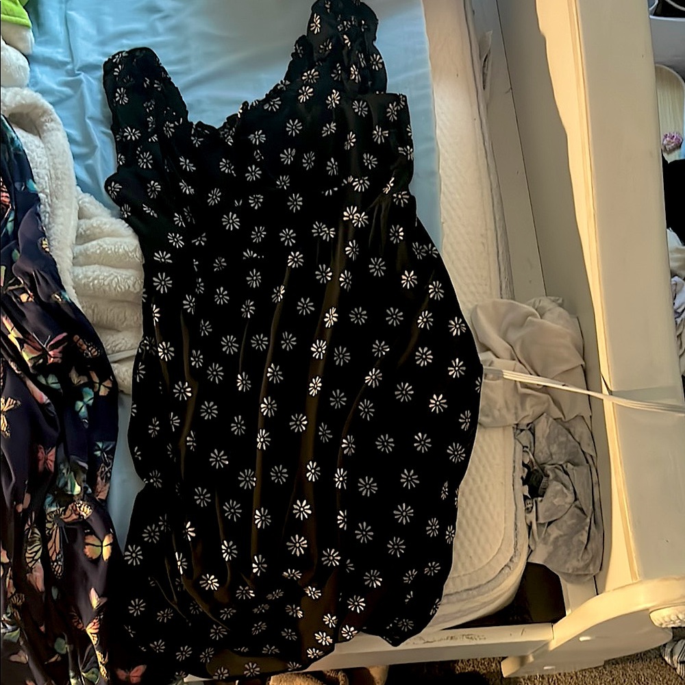 Black Sweetheart Neck Sleeveless Sundress